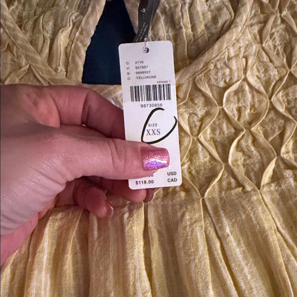 Anthropologie Liza Puff-Sleeve Smocked Linen Top NO LONGER AVAILABLE $108usd - Picture 4 of 16
